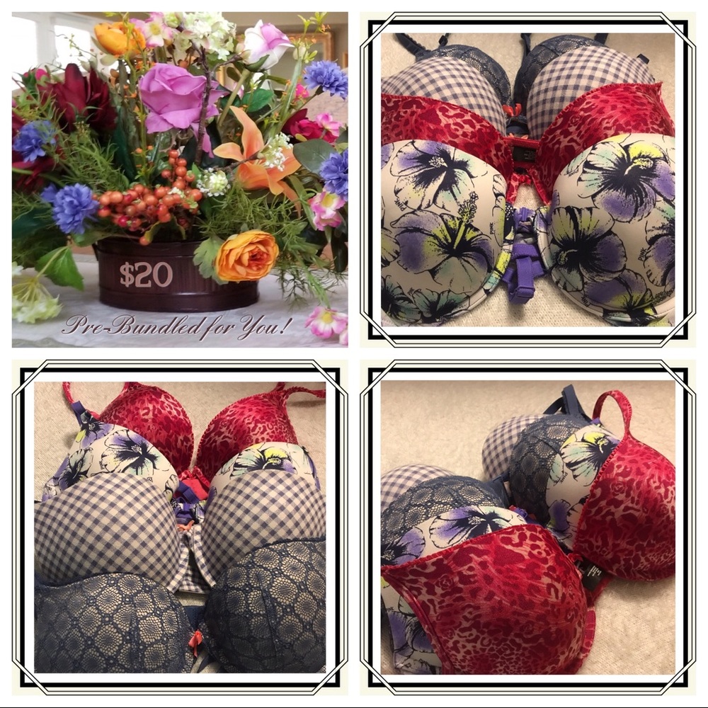 4 for $20 Victoria’s Secret Padded Bras, Size 36c